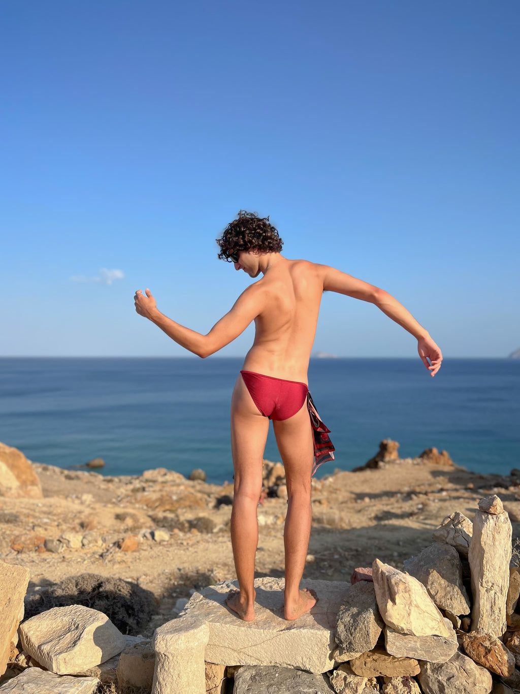 Cherry Red Core Swim Brief – The Edge