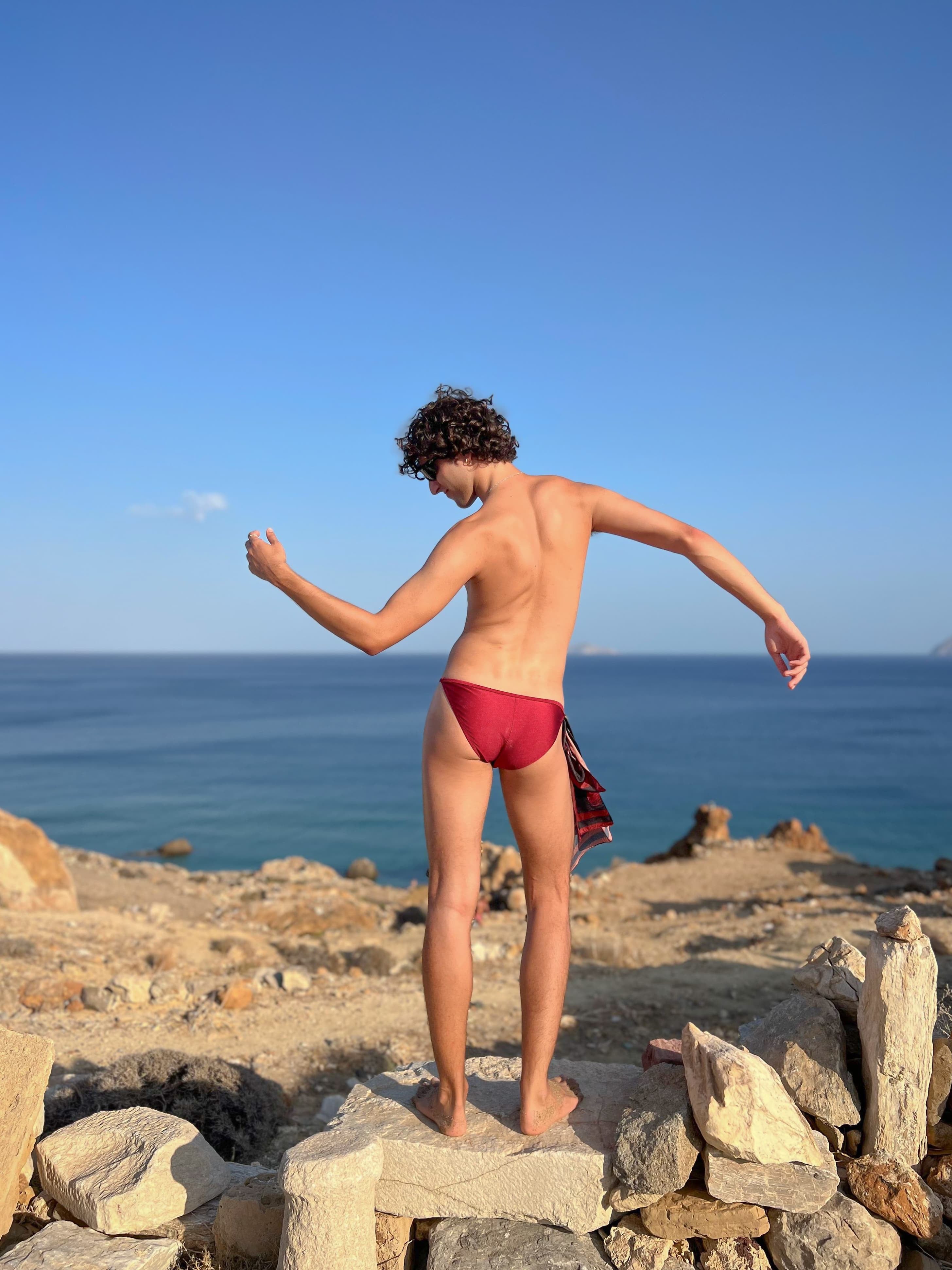 Cherry Red Core Swim Brief – The Edge