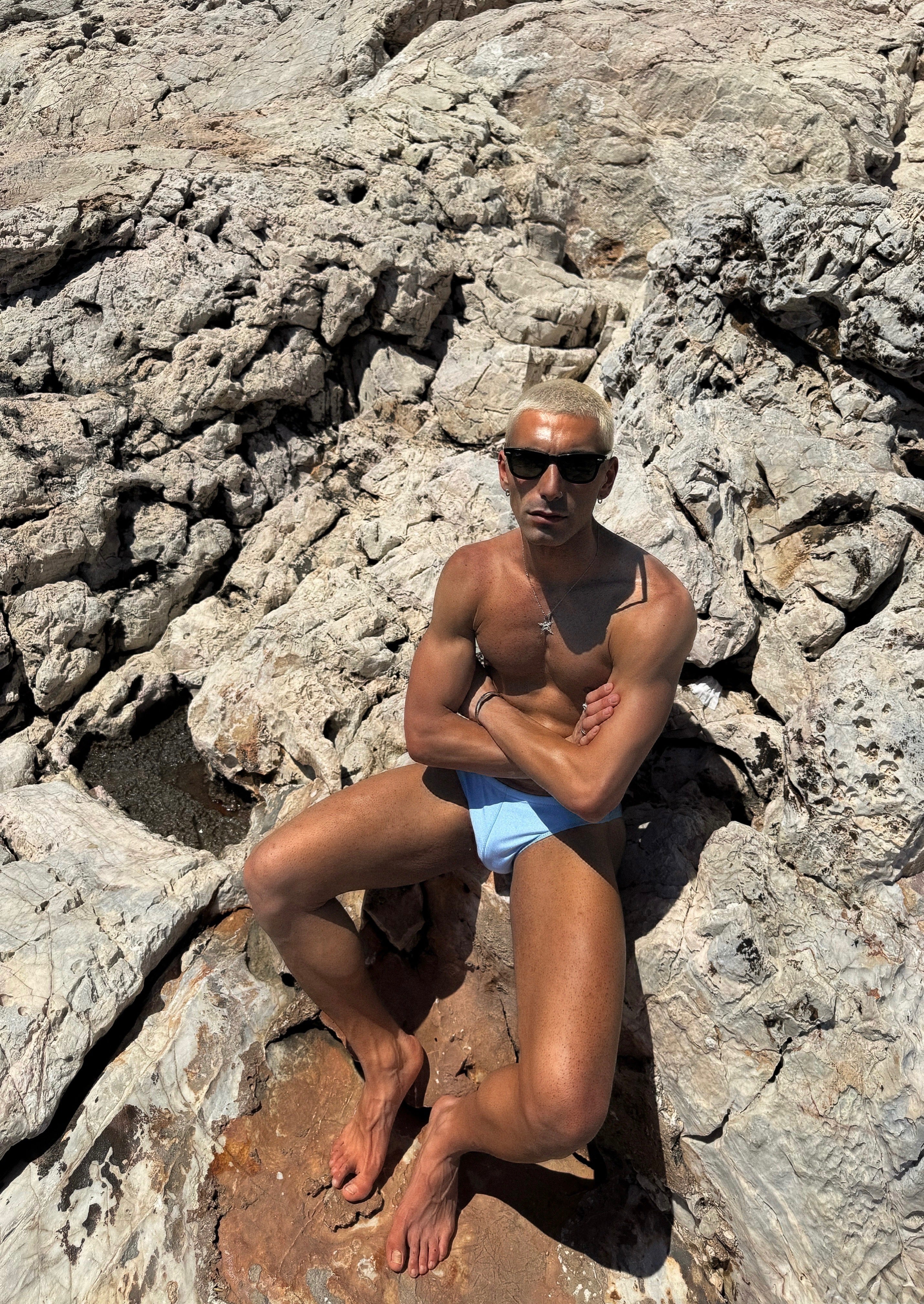 Baby Blue Swim Brief – Second Skin Fit