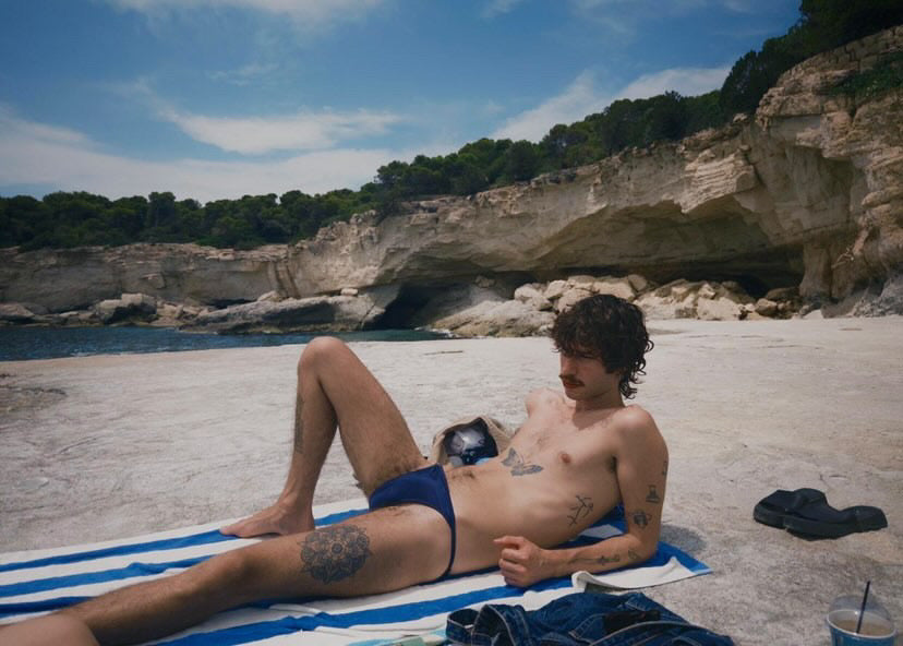 Navy Blue Core Swim Brief – The Edge