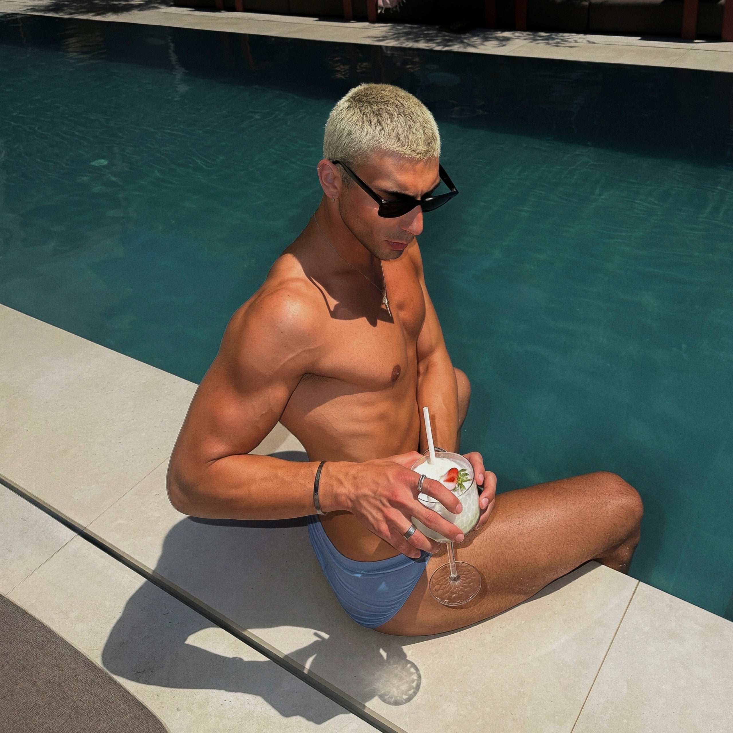 Baby Blue Swim Brief – Second Skin Fit