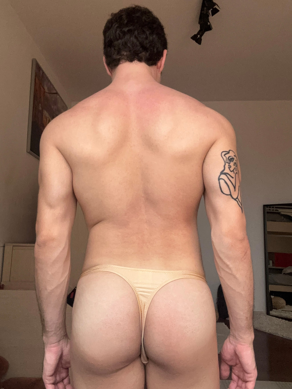 Peach Dust Edge Swim Thong – The Core Fit