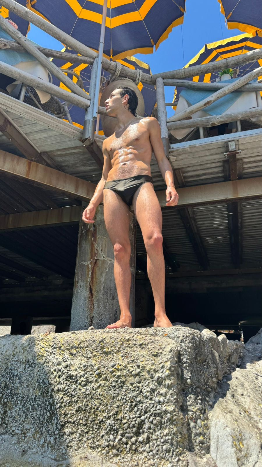 Khaki Swim Brief – Second Skin Fit